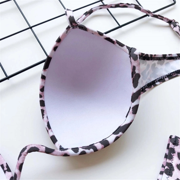 Leopard Underwire Bikini Set with High Cut Legs - Picture 8 of 8